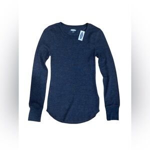 Old Navy Waffle Knit Thermal Long Sleeve Top Shirt XS
